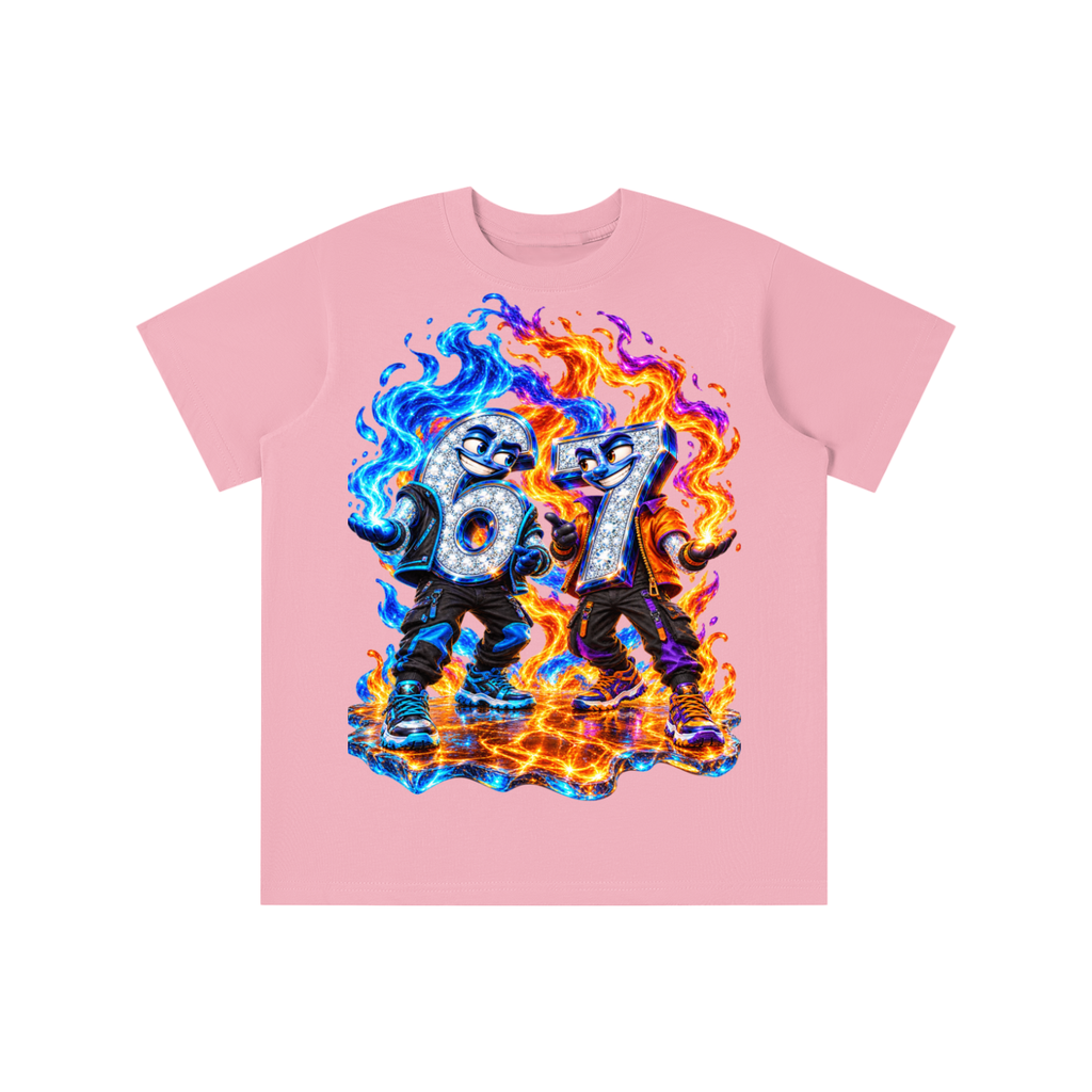 6-7 Street Mode™ Fire & Ice Graphic T-Shirt - Youth Unisex Tee
