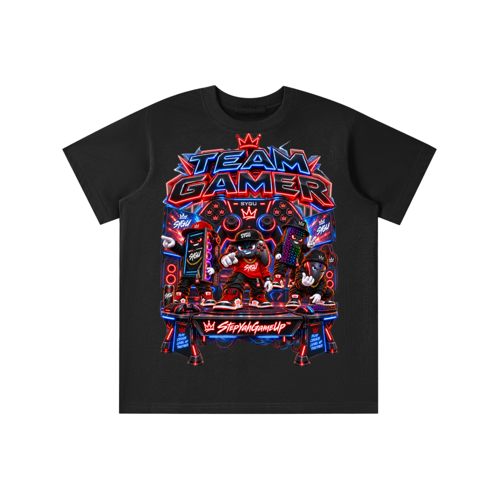 StepYahGameUp™ Team Gamer Graphic T-Shirt - Youth Unisex Tee