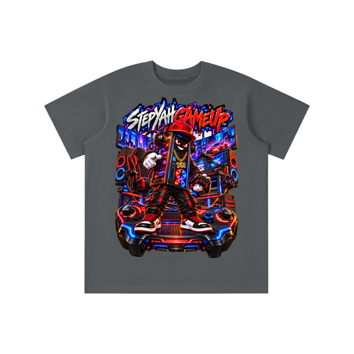 StepYahGameUp™ PC Tower Graphic T-Shirt - Youth Unisex Tee