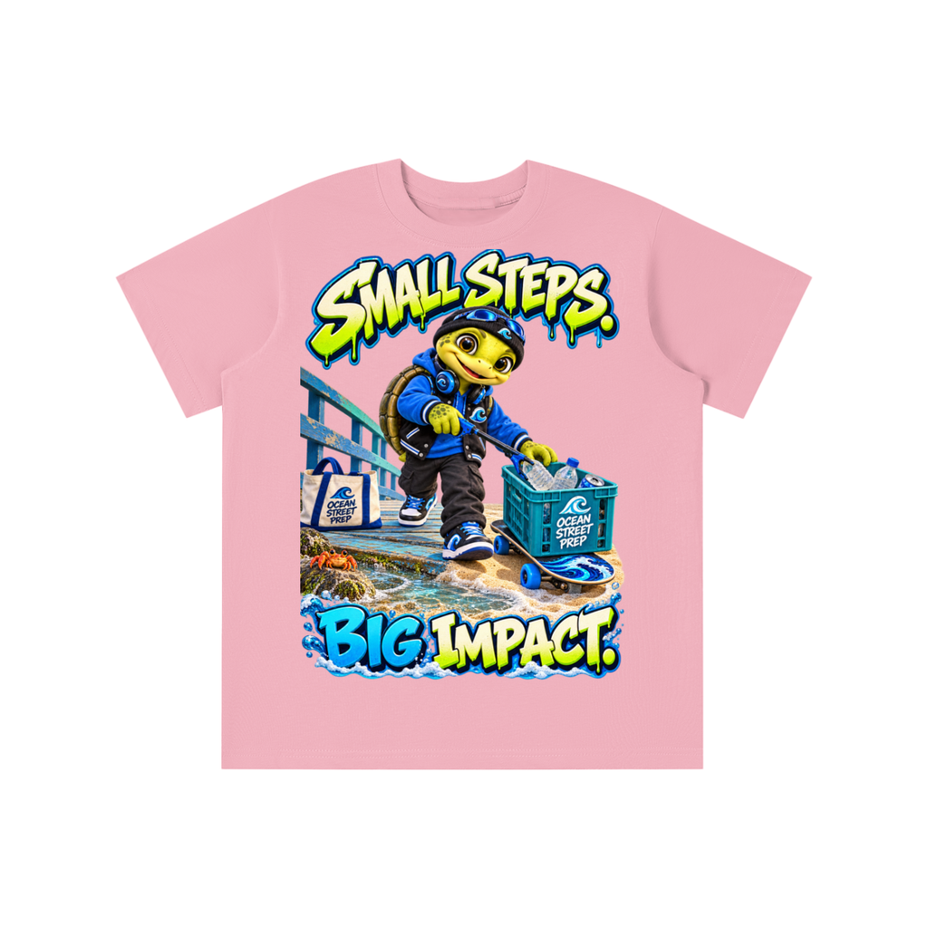 Ocean Street Prep™ Lil Turver Small Steps Big Impact Graphic T-Shirt - Youth Unisex Tee