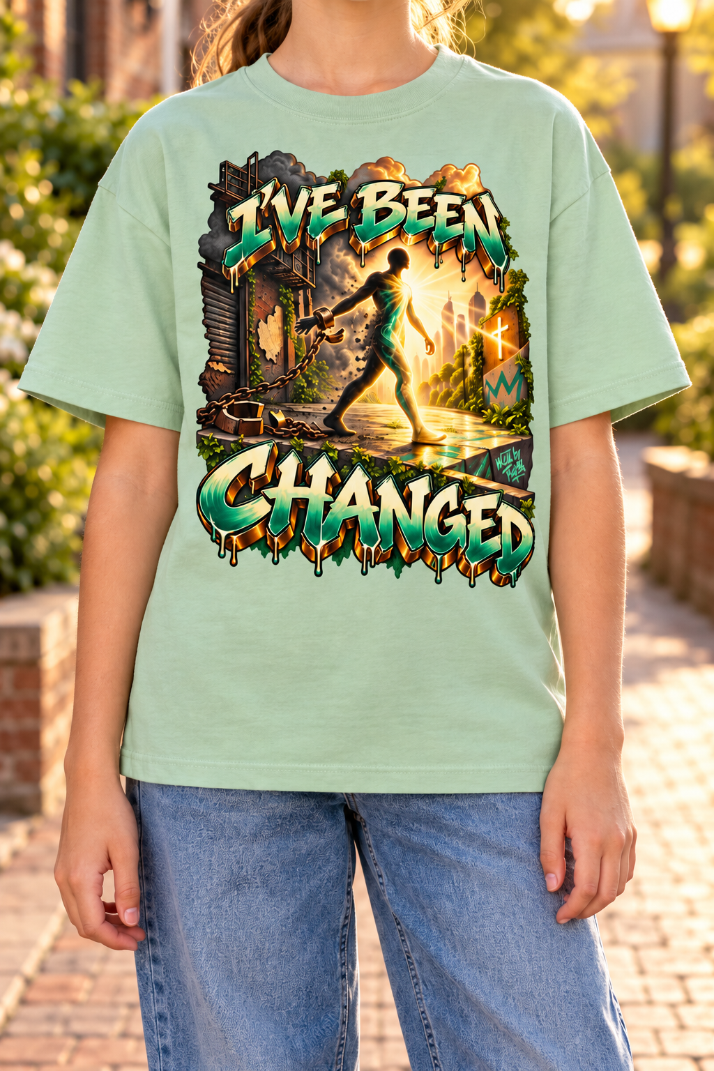 Walk by Faith™ I’ve Been Changed Graphic T-Shirt - Youth Unisex Tee