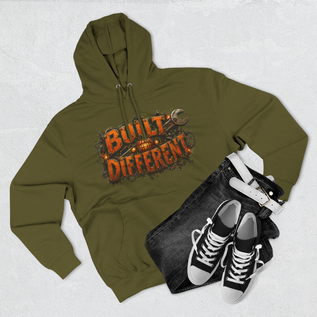 Built Different — Pumpkin Patch Mechanic Halloween Hoodie | Adult Unisex