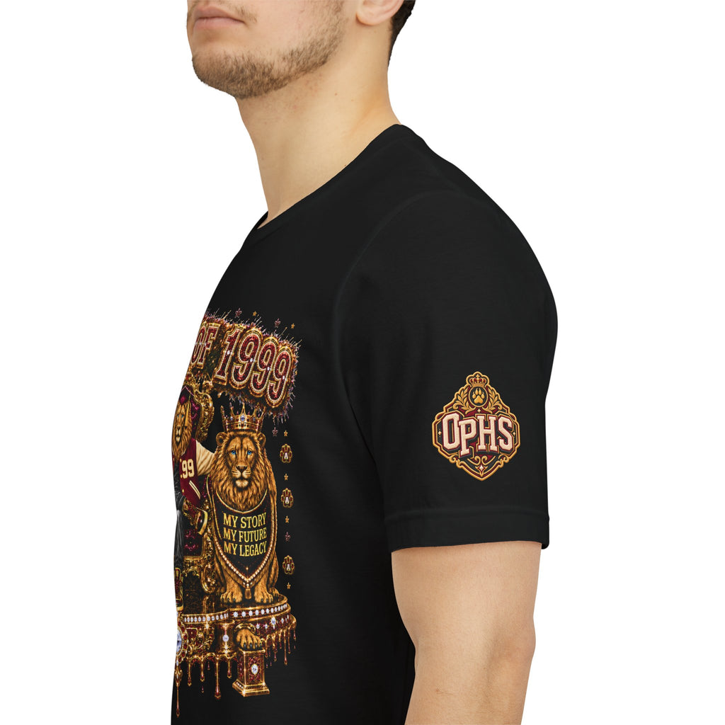 Custom Ouachita Class of 1999 King Miko Alumni T-Shirt — Front, Back & Sleeve Print