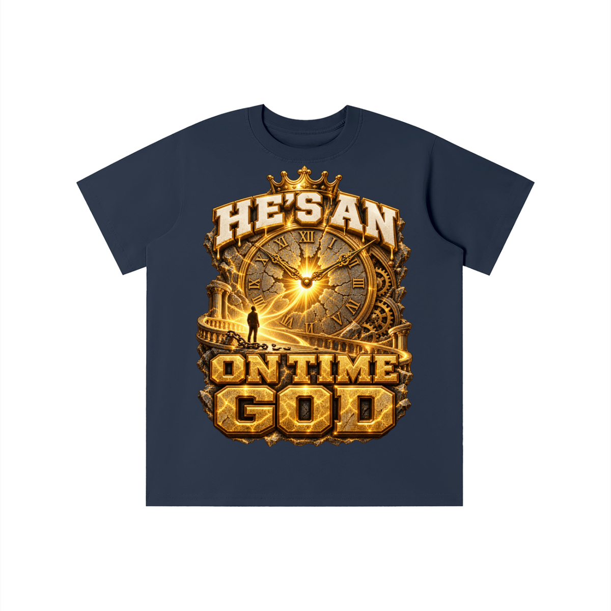 Walk by Faith™ He’s an On Time God Graphic T-Shirt - Youth Unisex Tee