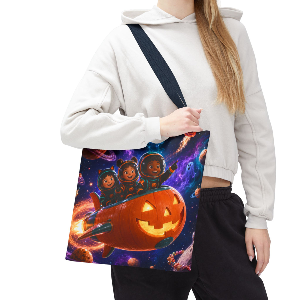 Halloween Tote Bag — Trick or Treat Galaxy