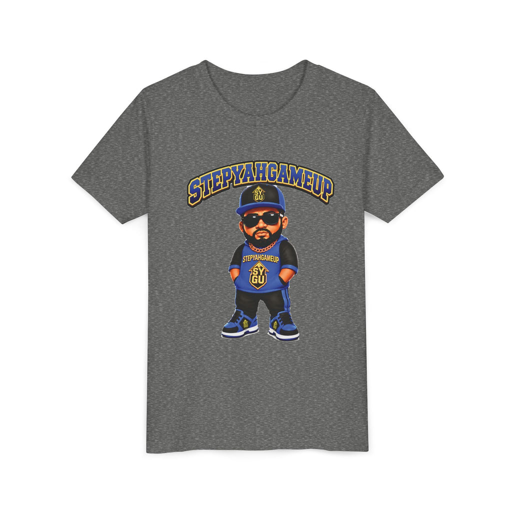 StepYahGameUp — Stumble Step | Hands In Pockets | Unisex Youth Tee
