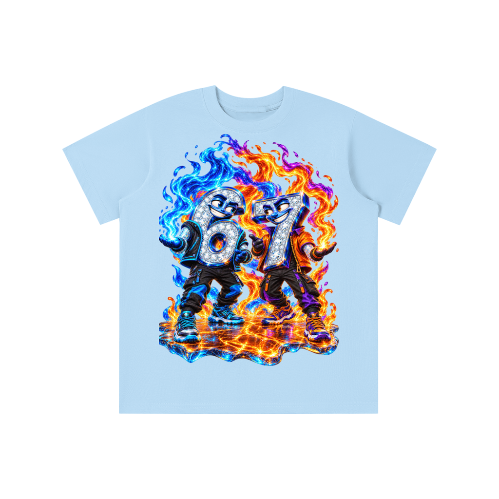 6-7 Street Mode™ Fire & Ice Graphic T-Shirt - Youth Unisex Tee