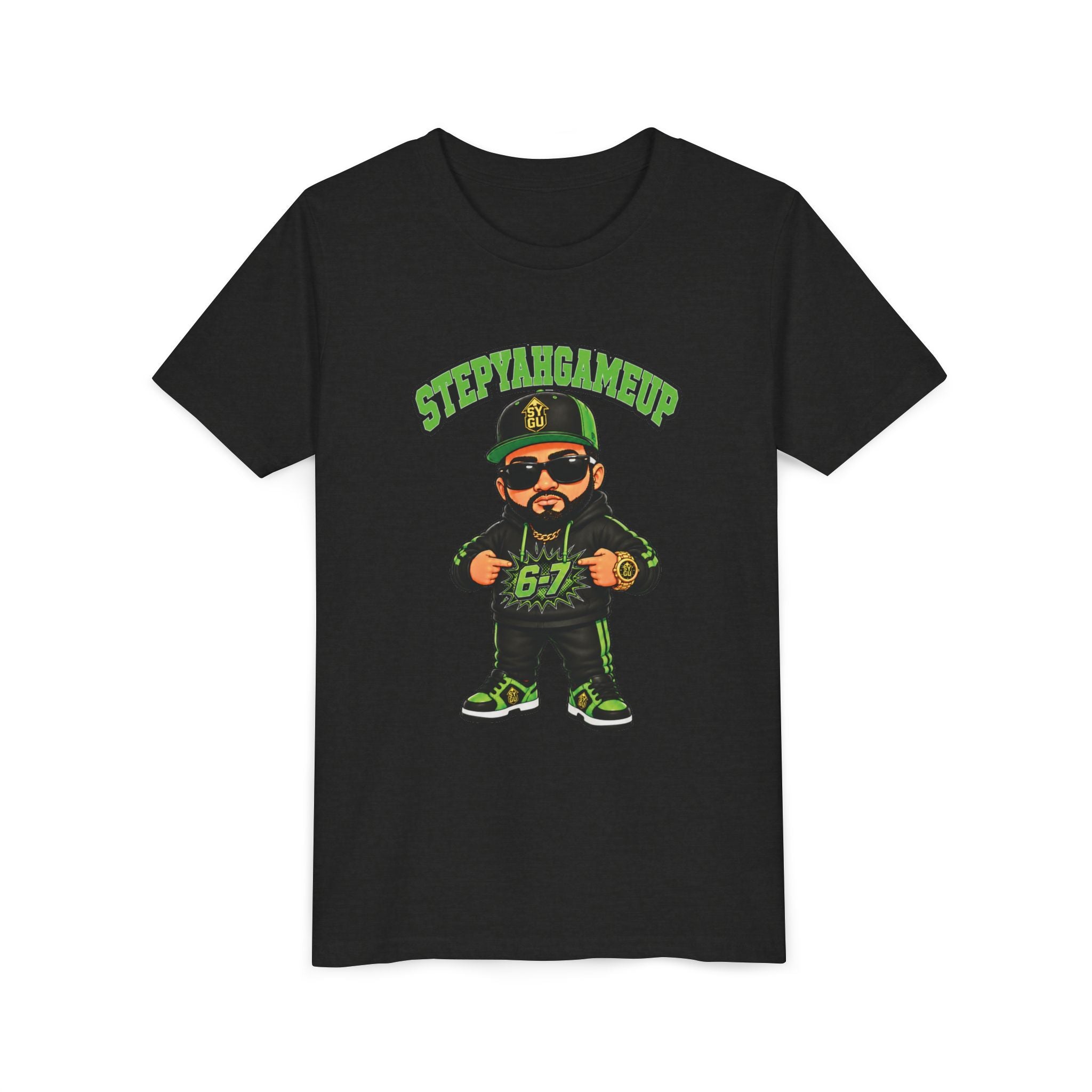 StepYahGameUp — Stumble Step 6-7 | Green Edition | Unisex Youth Tee