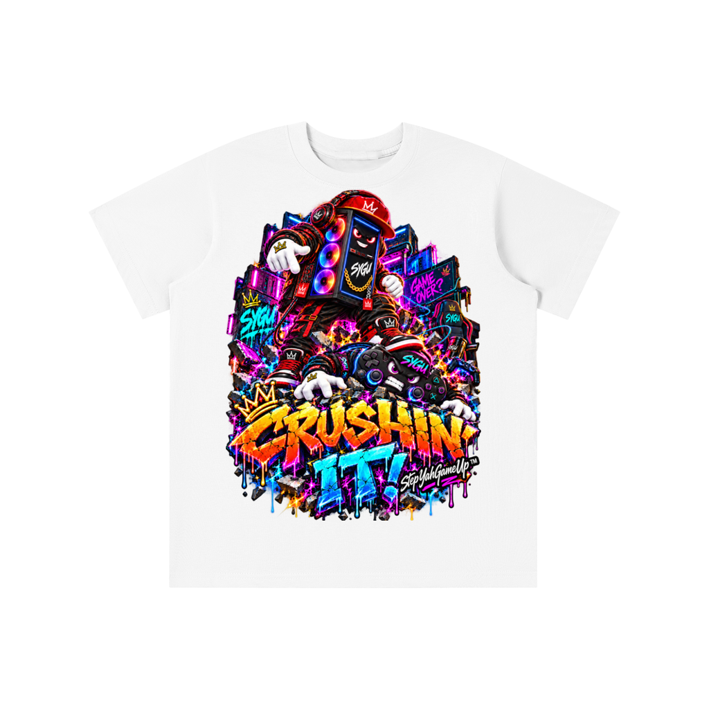 StepYahGameUp™ Crushin’ It! Graphic T-Shirt - Youth Unisex Tee