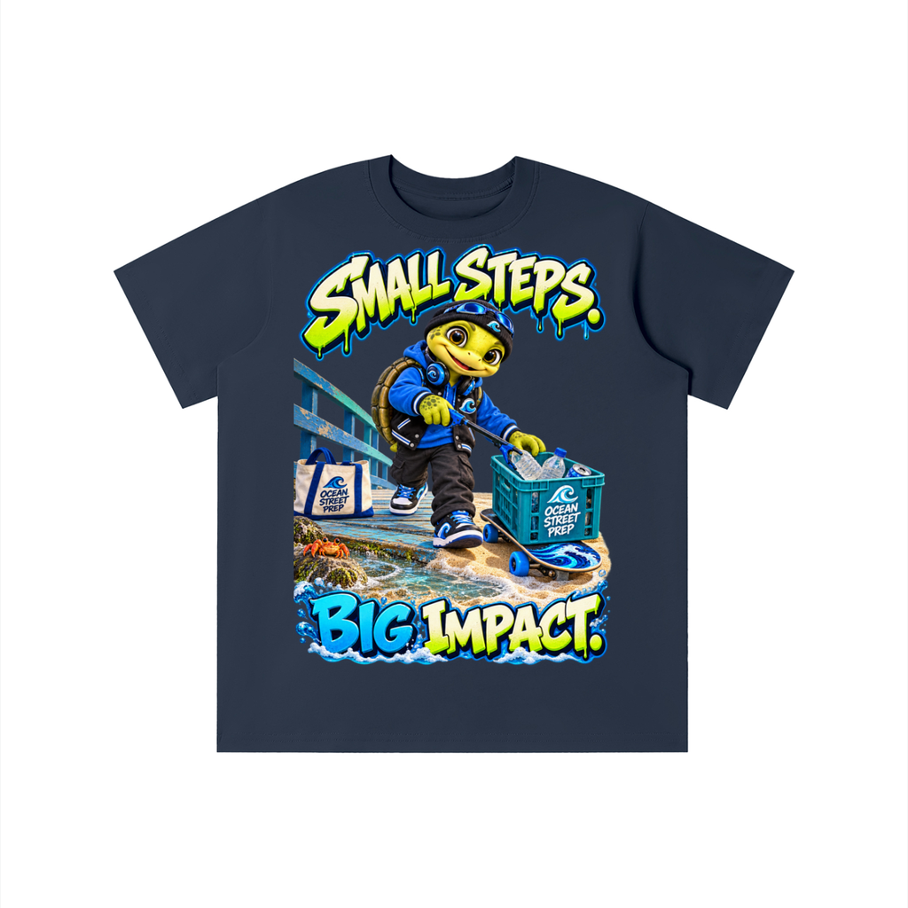 Ocean Street Prep™ Lil Turver Small Steps Big Impact Graphic T-Shirt - Youth Unisex Tee