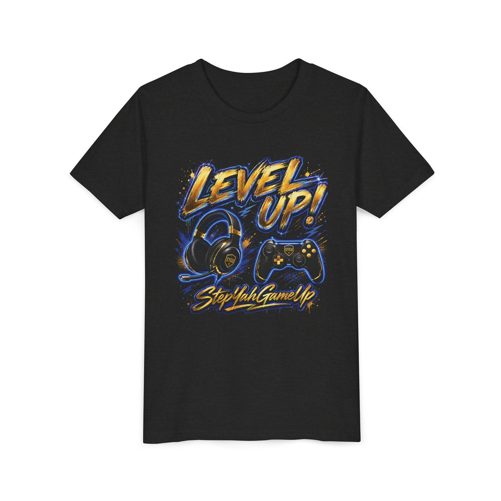 StepYahGameUp™ — Level Up | Unisex Youth Tee