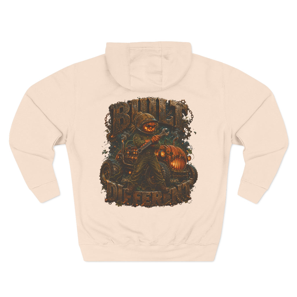 Built Different — Pumpkin Patch Mechanic Halloween Hoodie | Adult Unisex