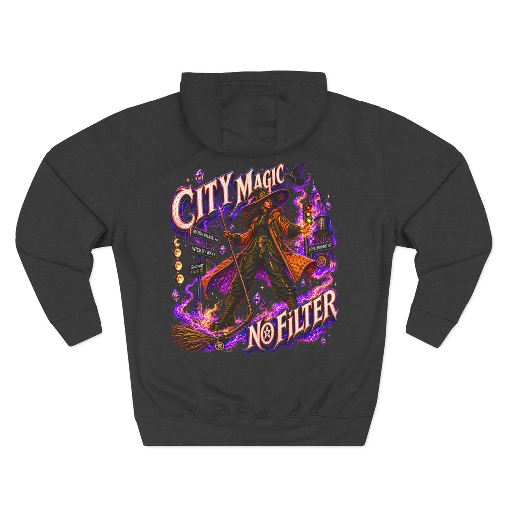 City Magic, No Filter — Urban Witch Halloween Hoodie | Adult Unisex