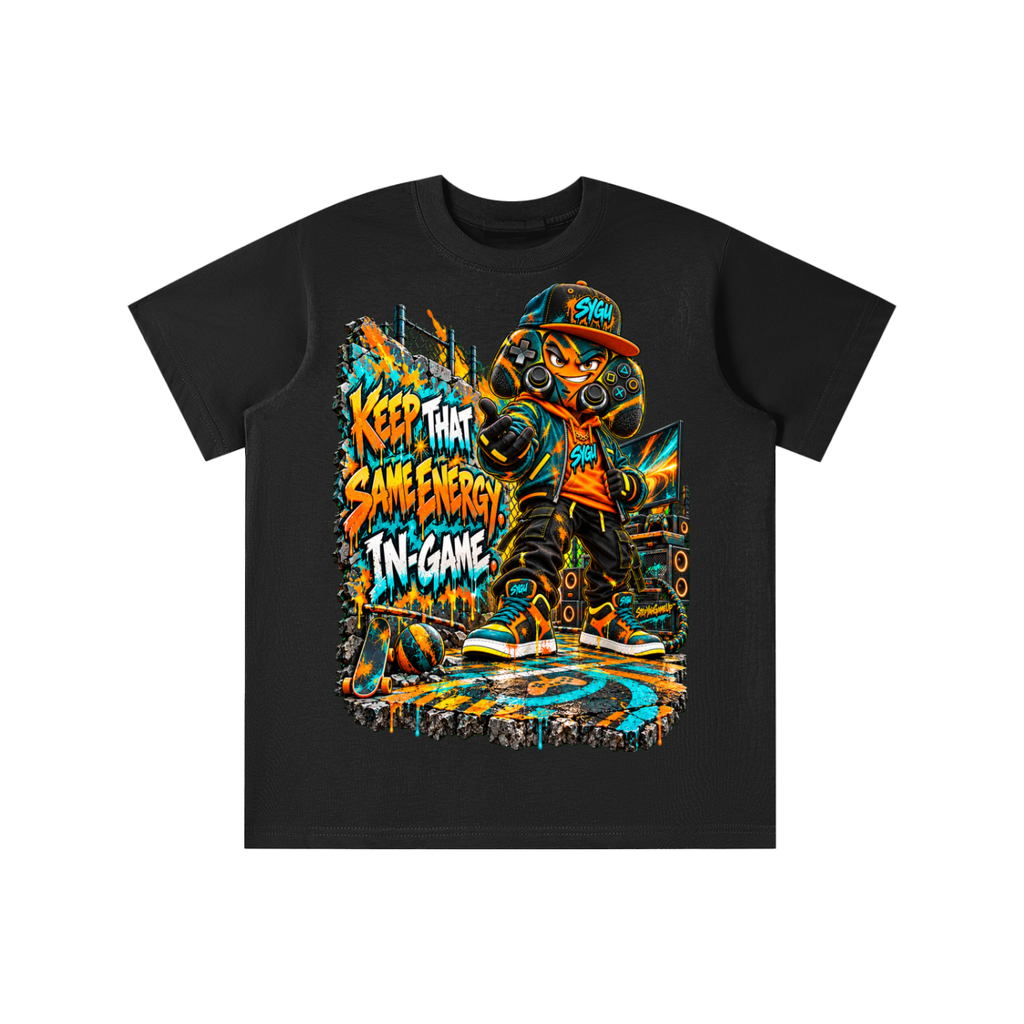 StepYahGameUp™ Keep That Same Energy In Game Graphic T-Shirt - Youth Unisex Tee