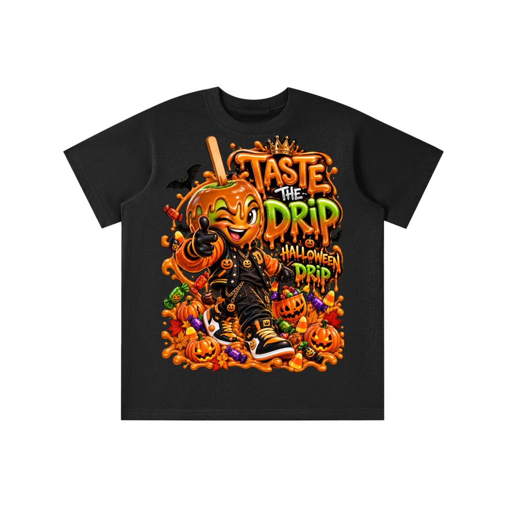 Halloween Candy Apple Graphic T-Shirt - Taste the Drip - Youth Unisex Tee