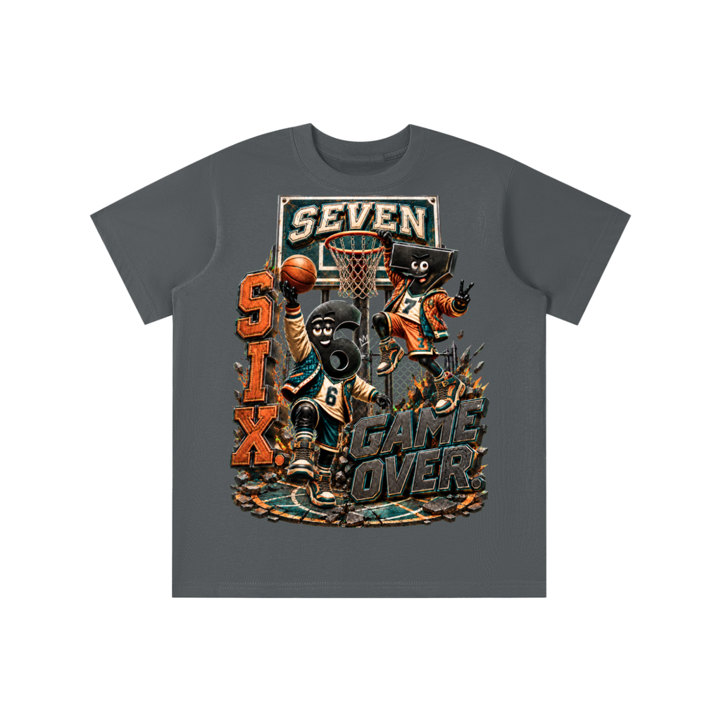 6-7 Street Mode™ Basketball Graphic T-Shirt - Game Over - Youth Unisex Tee