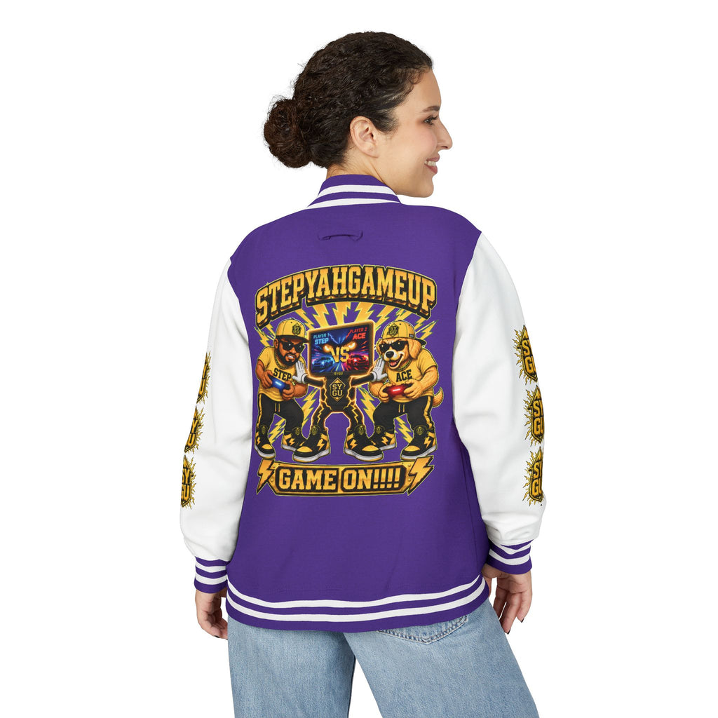 StepYahGameUp — Game On!!!! | Unisex Letterman Jacket