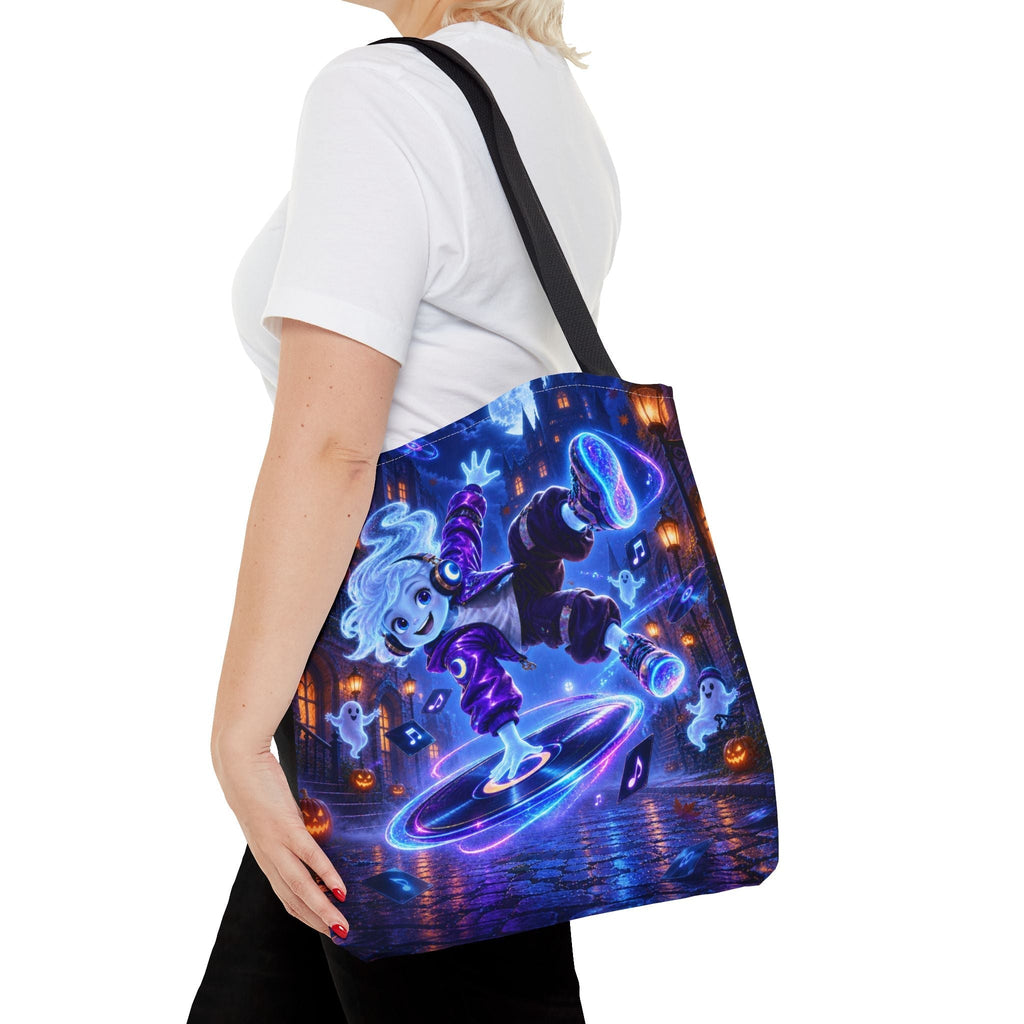 Halloween Trick or Treat Tote Bag - Ghostlight Groove - Kids Candy Bag