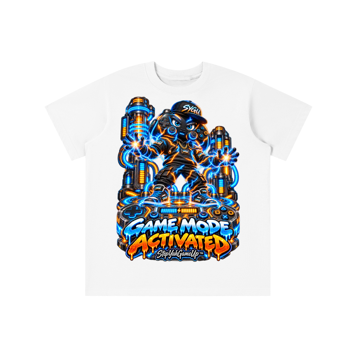 StepYahGameUp™ Game Mode Activated Graphic T-Shirt - Youth Unisex Tee