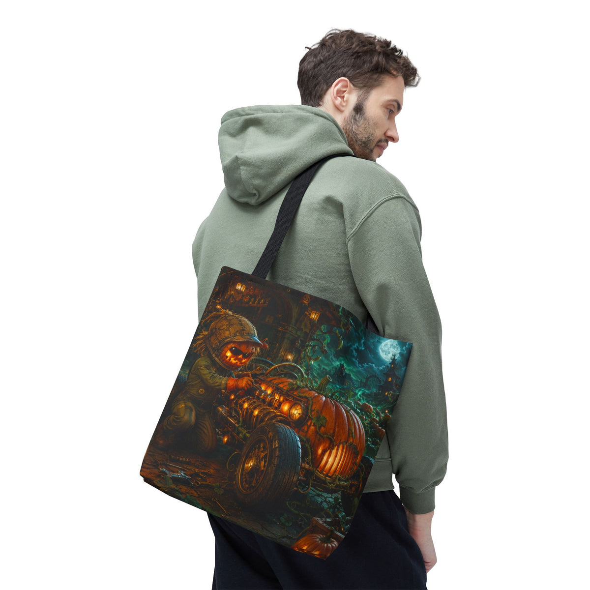 Halloween Tote Bag — Pumpkin Patch Mechanic