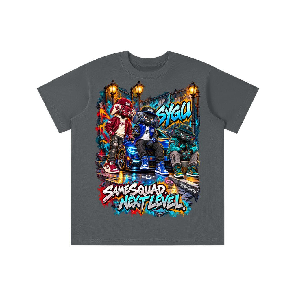 StepYahGameUp™ Same Squad Next Level Graphic T-Shirt – Youth Unisex Tee