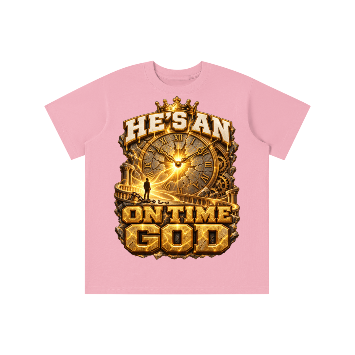 Walk by Faith™ He’s an On Time God Graphic T-Shirt - Youth Unisex Tee