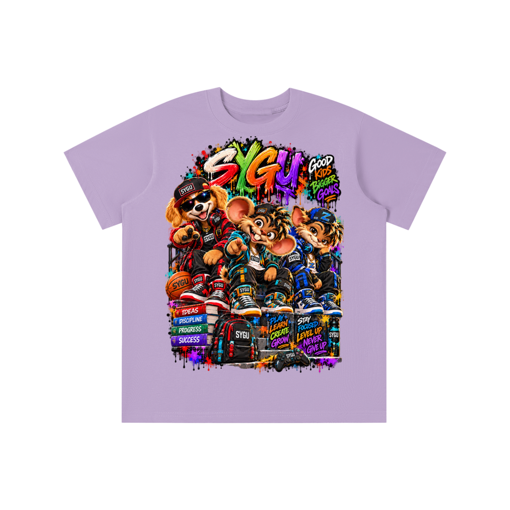 StepYahGameUp™ Good Kids Bigger Goals Graphic T-Shirt - Youth Unisex Tee