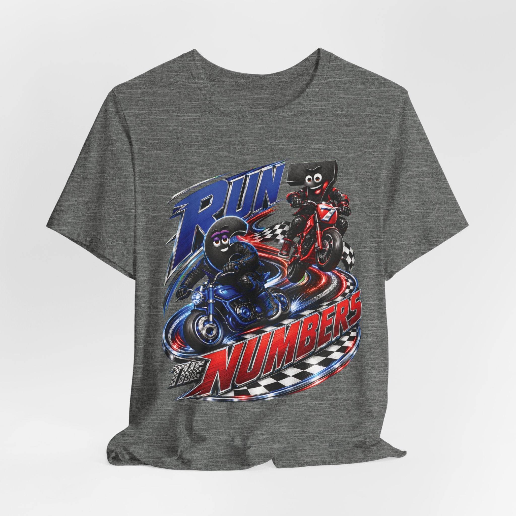 Title: 6-7: Run the Numbers | Adult Unisex Tee