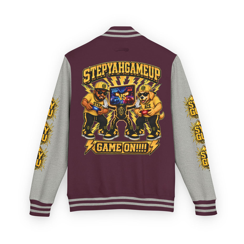 StepYahGameUp — Game On!!!! | Unisex Letterman Jacket