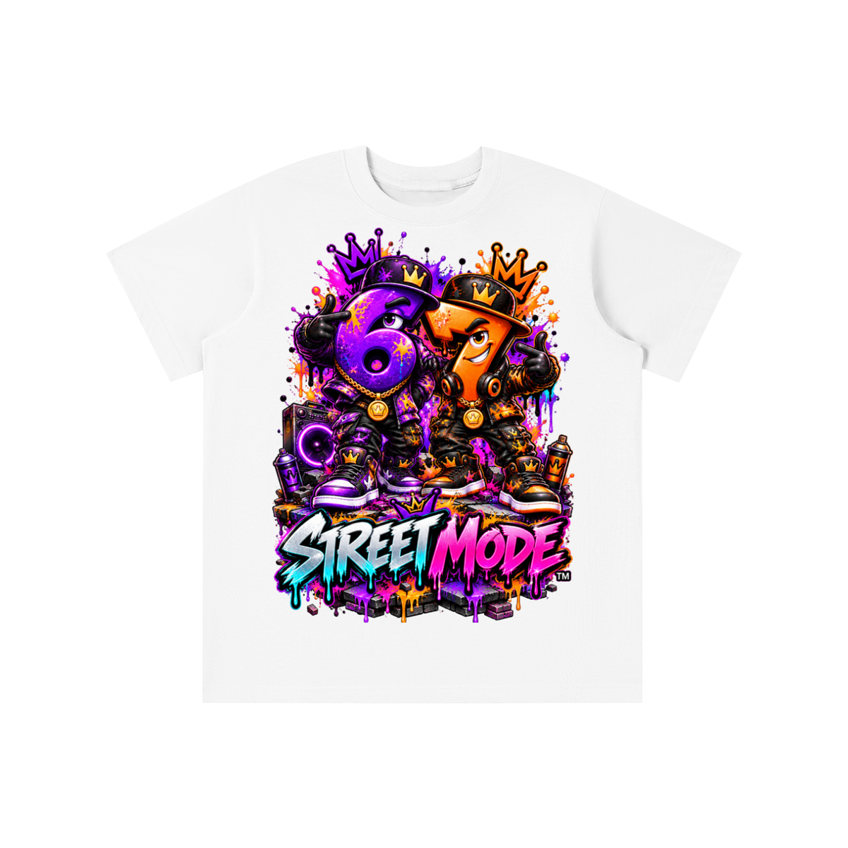 6-7 Street Mode™ Graffiti Graphic T-Shirt - Street Mode Male - Youth Unisex Tee