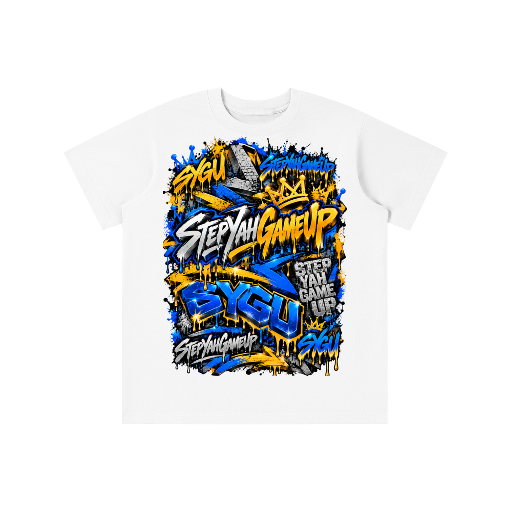 StepYahGameUp™ SYGU Signature Graffiti Graphic T-Shirt - Youth Unisex Tee