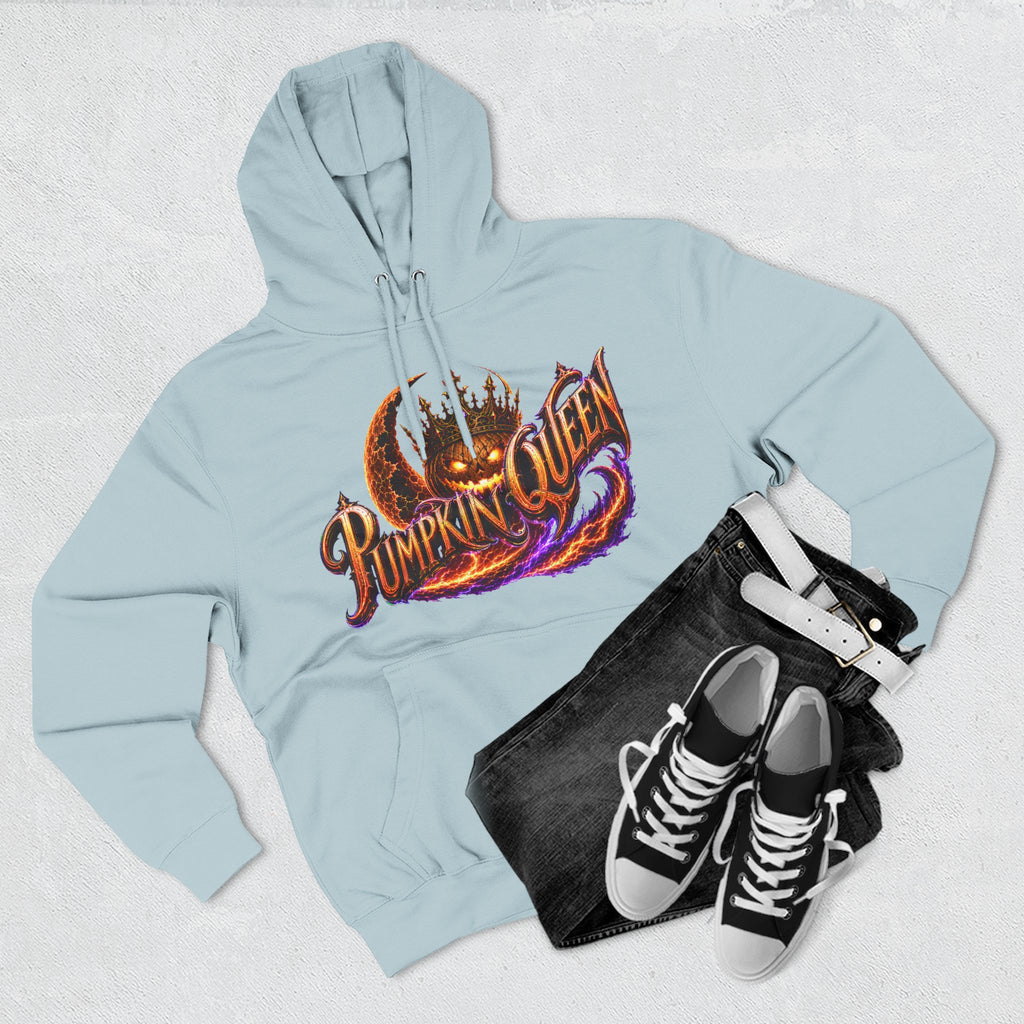 Crowned by Midnight — Pumpkin Queen Halloween Hoodie | Adult Unisex