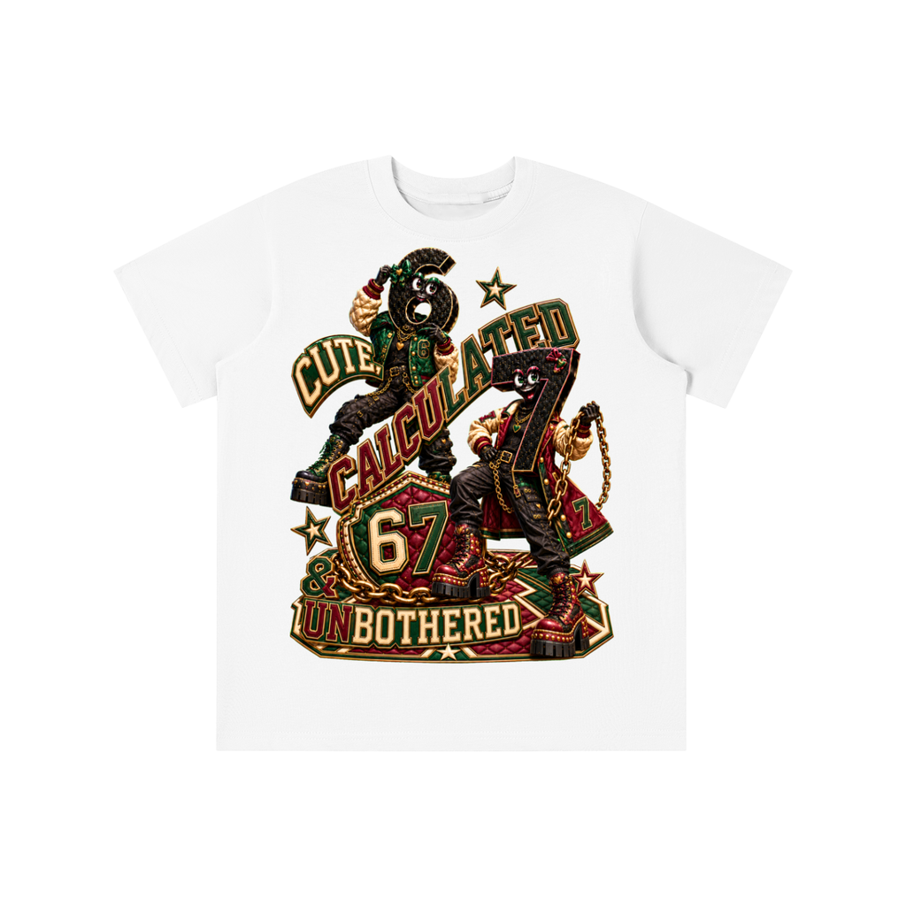 6-7 Street Mode™ Cute, Calculated & Unbothered Graphic T-Shirt - Youth Unisex Tee