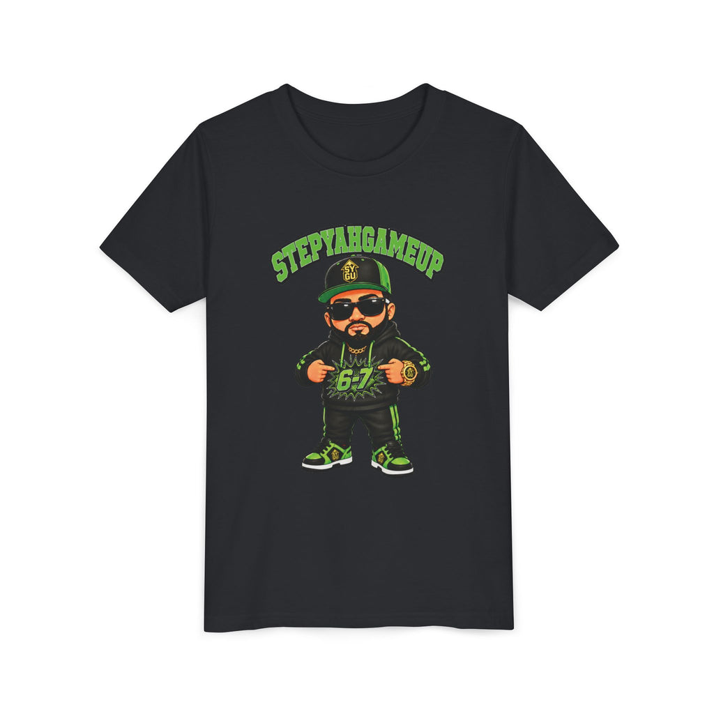 StepYahGameUp — Stumble Step 6-7 | Green Edition | Unisex Youth Tee