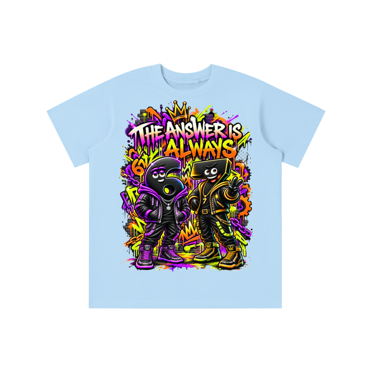 6-7 Street Mode™ Graphic T-Shirt - The Answer Is Always 6-7 - Youth Unisex Tee