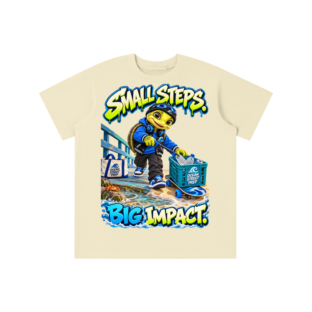 Ocean Street Prep™ Lil Turver Small Steps Big Impact Graphic T-Shirt - Youth Unisex Tee