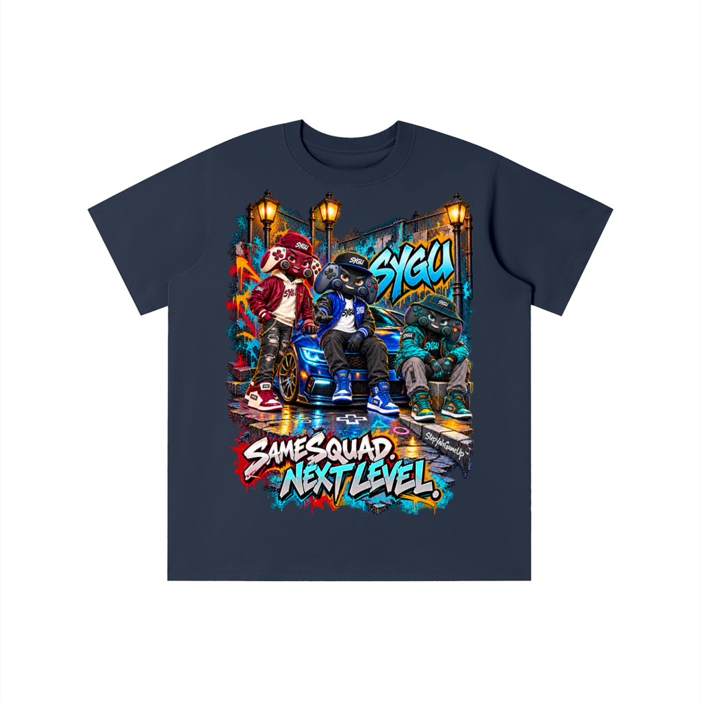 StepYahGameUp™ Same Squad Next Level Graphic T-Shirt – Youth Unisex Tee