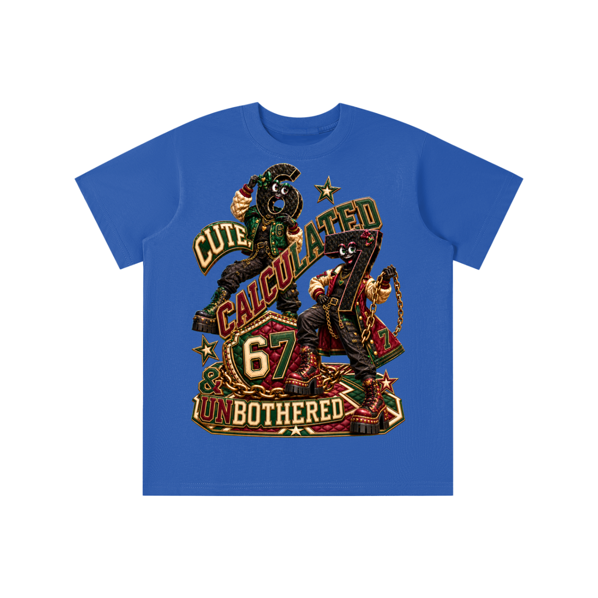 6-7 Street Mode™ Cute, Calculated & Unbothered Graphic T-Shirt - Youth Unisex Tee