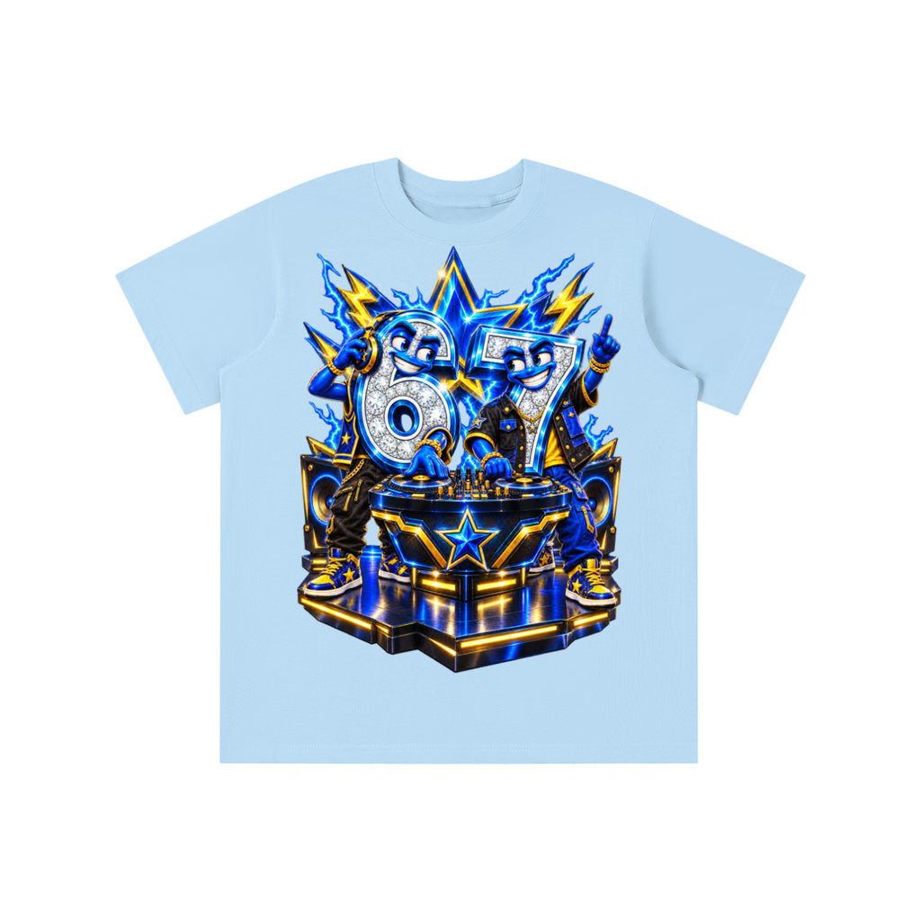 6-7 Street Mode™ Turn Up the Numbers DJ Graphic T-Shirt - Youth Unisex Tee