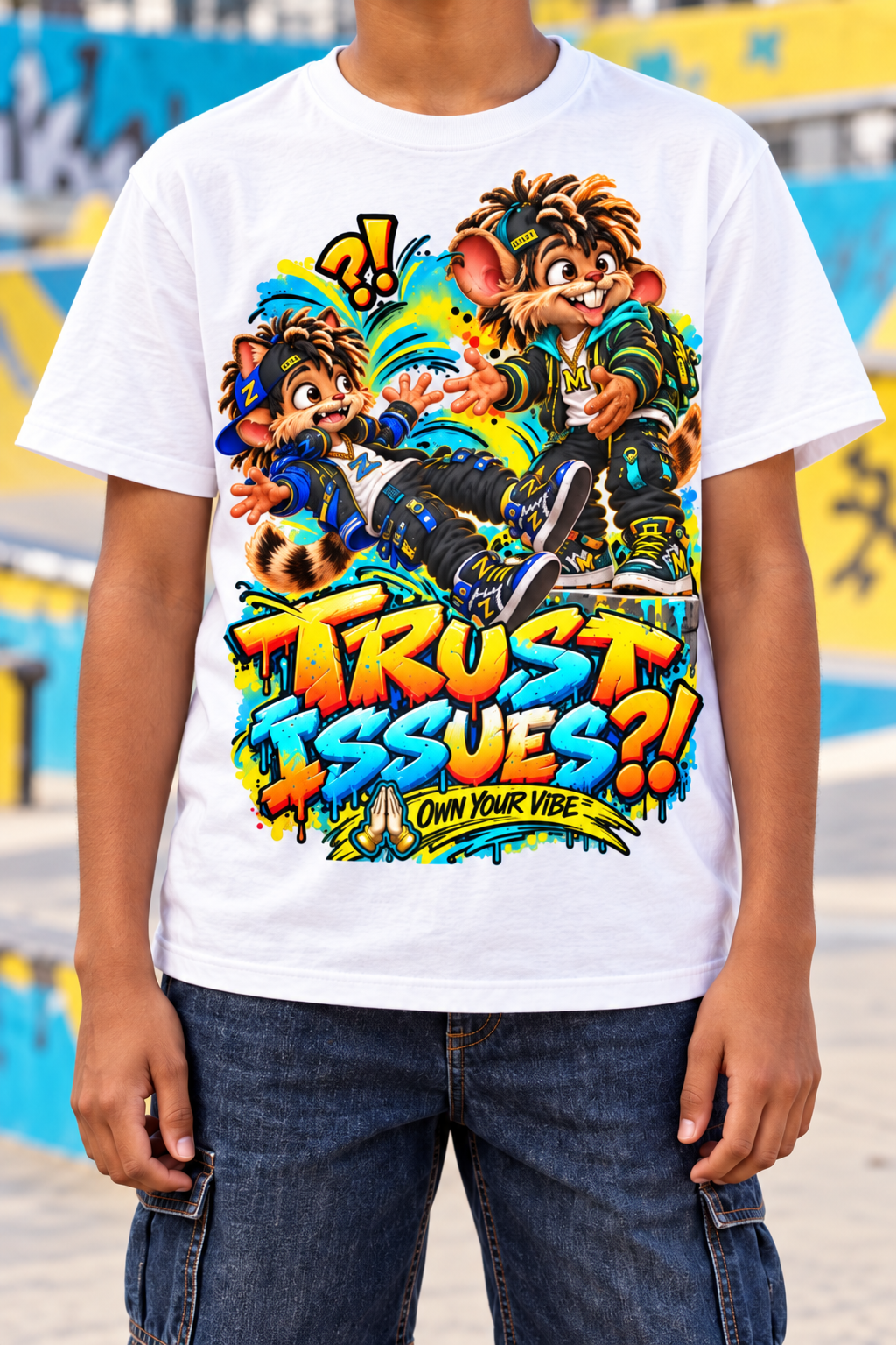 Own Your Vibe™ Trust Issues?! Graphic T-Shirt - Youth Unisex Tee