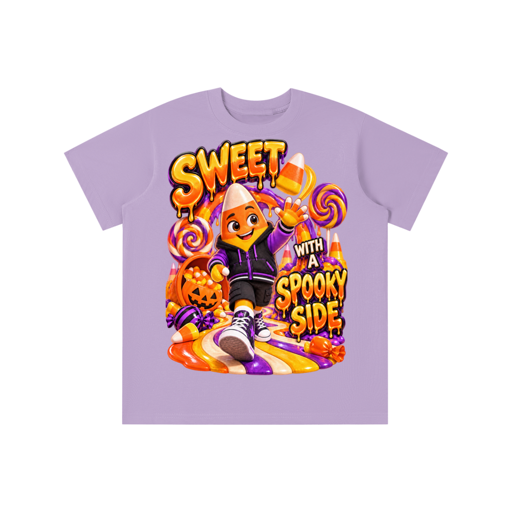 Halloween Candy Corn Graphic T-Shirt - Sweet With a Spooky Side - Youth Unisex Tee