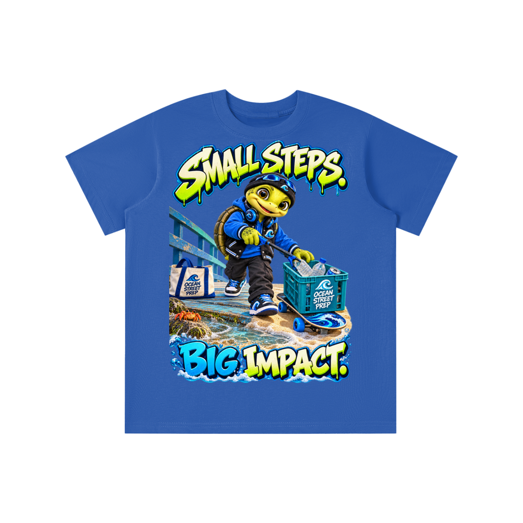 Ocean Street Prep™ Lil Turver Small Steps Big Impact Graphic T-Shirt - Youth Unisex Tee