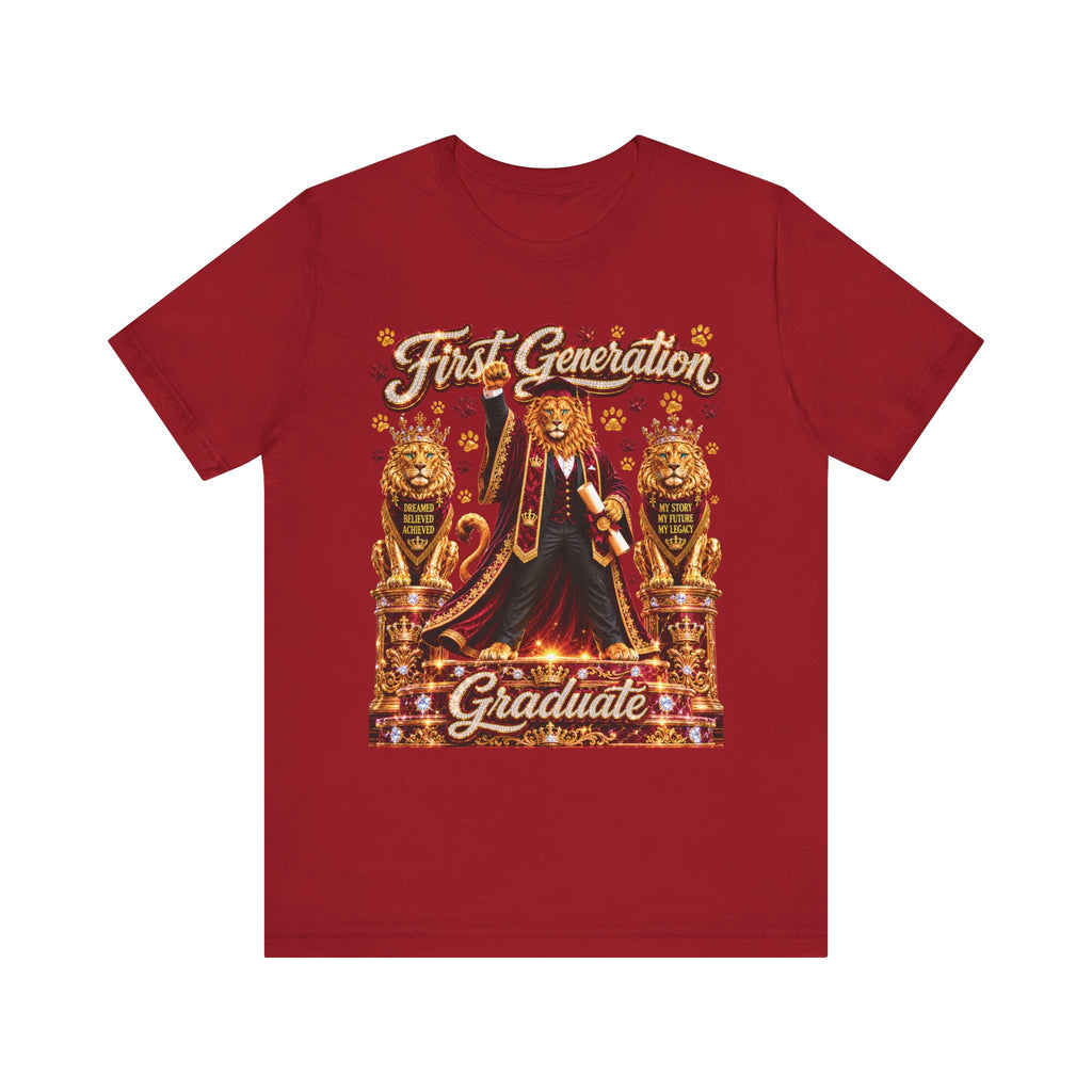 The King Miko Unisex Tee — First Generation Graduate