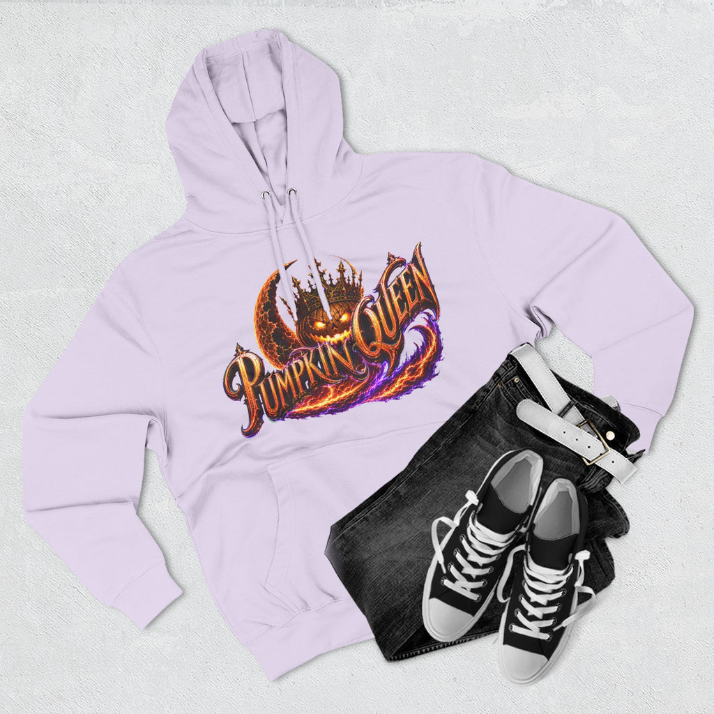Crowned by Midnight — Pumpkin Queen Halloween Hoodie | Adult Unisex