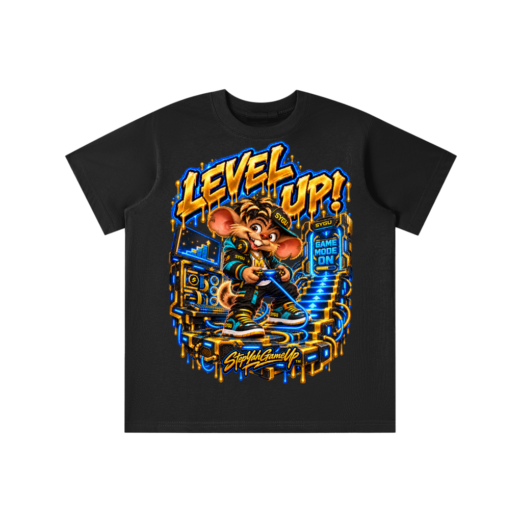 StepYahGameUp™ Level Up! Graphic T-Shirt - Youth Unisex Tee