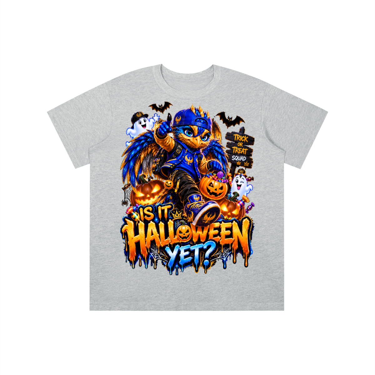 Halloween Owl Trick-or-Treat Graphic T-Shirt - Is It Halloween Yet? - Youth Unisex Tee