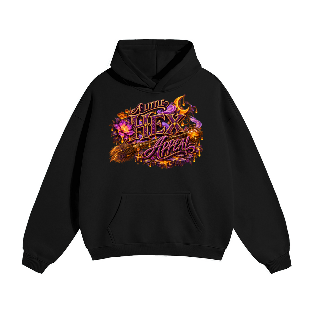 Halloween Hex & Honey Front Back Graphic Hoodie - A Little Hex Appeal - Unisex