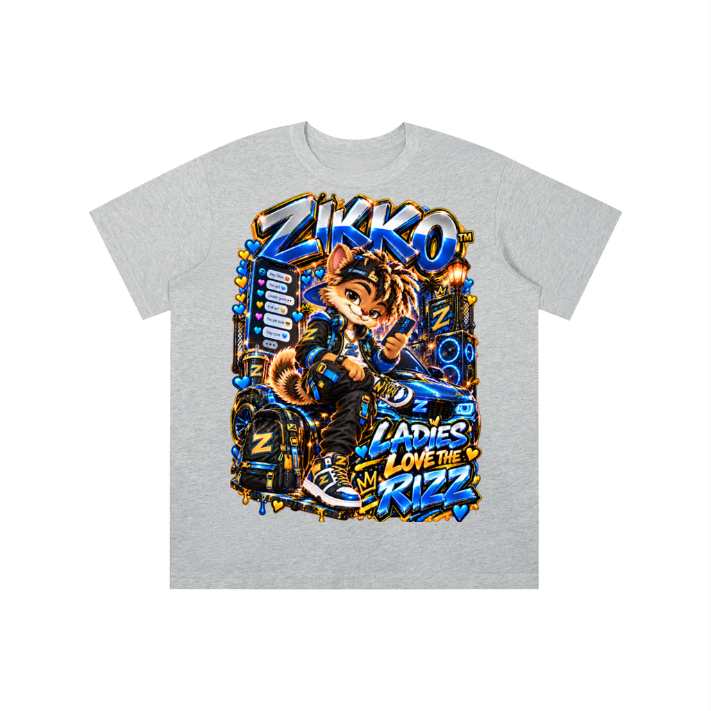 Own Your Vibe™ Zikko™ Ladies Love the Rizz Graphic T-Shirt - Youth Unisex Tee