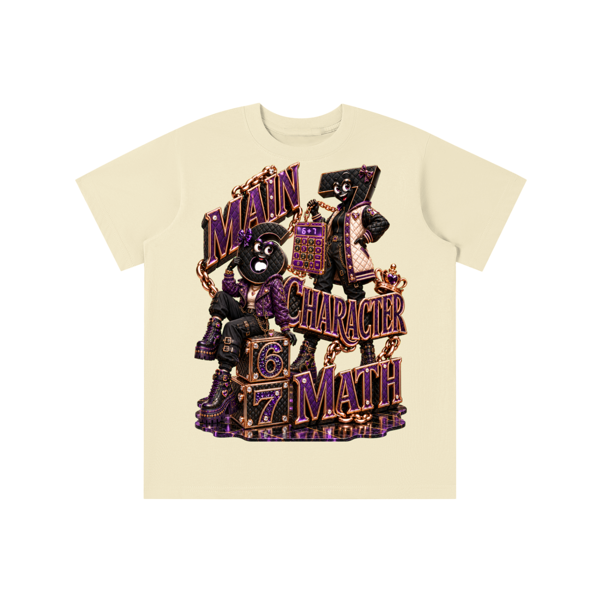 6-7 Street Mode™ Main Character Math Graphic T-Shirt - Youth Unisex Tee