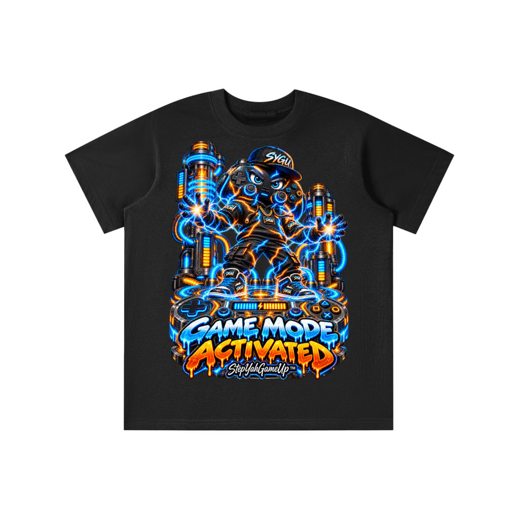 StepYahGameUp™ Game Mode Activated Graphic T-Shirt - Youth Unisex Tee